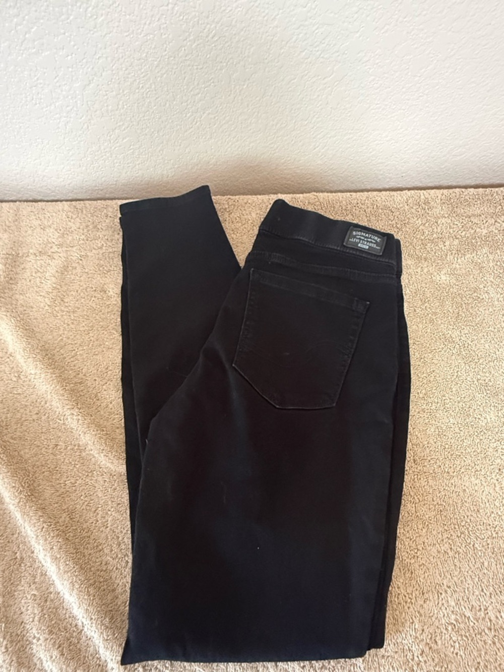 Signature by Levi Strauss Black Pull On Skinny Jeans